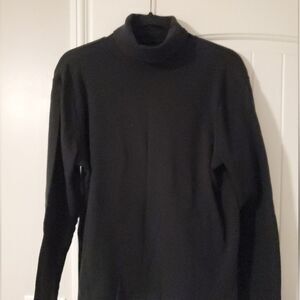 Women's Time and Tru Black Turtle neck sweater size XL